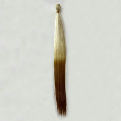 Hair Weave Two Dyed Ombre Color 613/30,Synthetic hair Blend Bundles 30 Inches Silk Straight Hair Extension Yaki Straight 100g