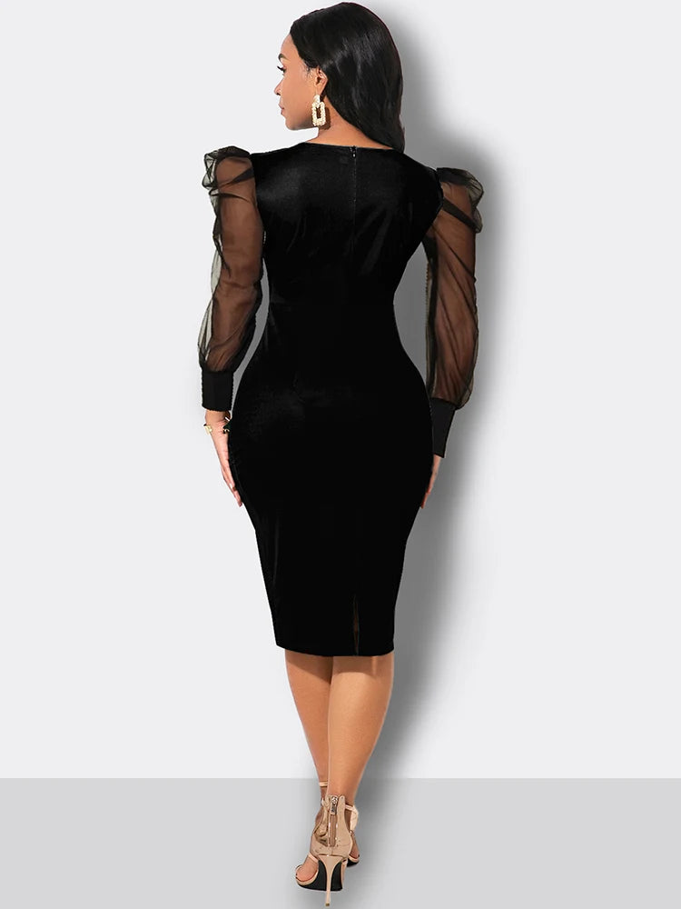 Party Dresses For Women 2023 Fashion Elegant Print Bodycon Dress Summer Vintage Sexy V Neck Lace Patchwork Slim Work Dresses