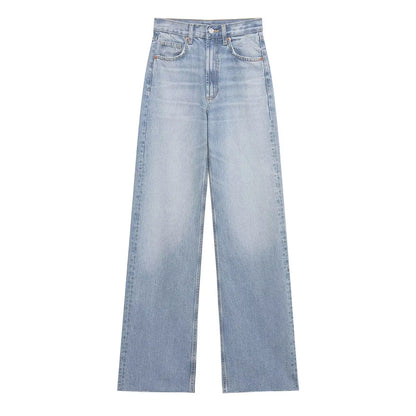 Willshela Women Jeans Denim Pant High Waist Female Chic Lady Casual Basic Mujer Straight Trousers