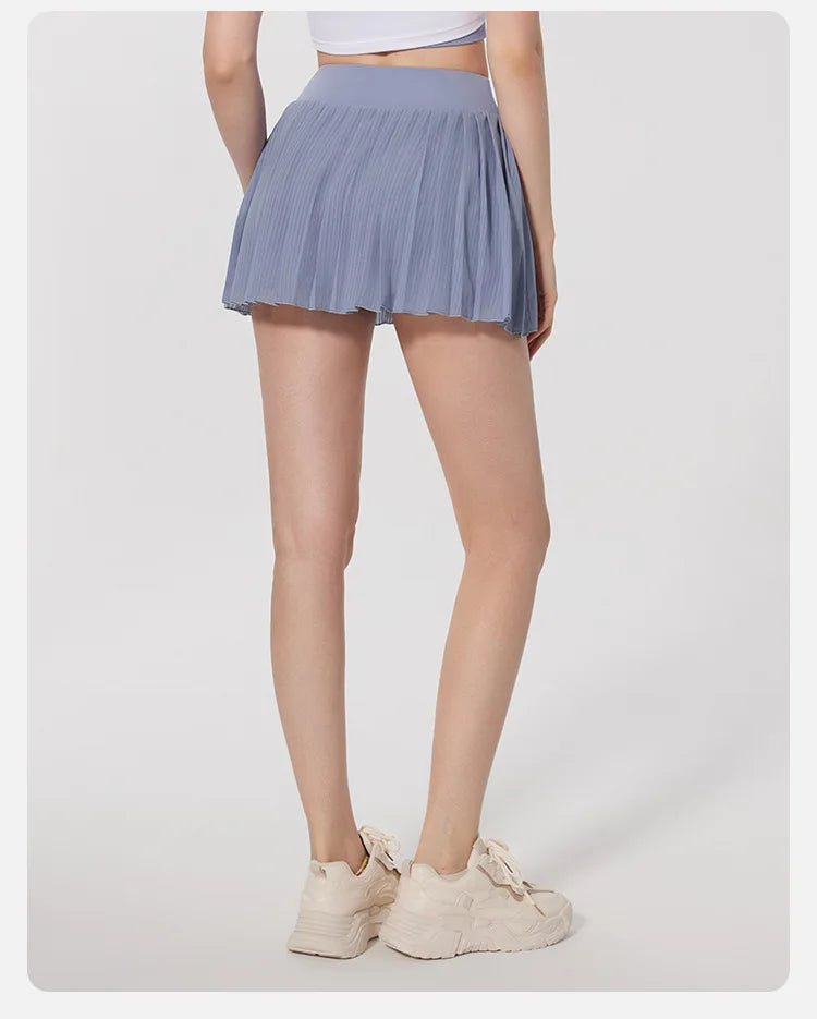 Skirts for women Naked Feel Anti-Bacterial Yoga Skirt Running Tennis Golf Workout Skirt with Built-in Shorts & Ruffle Hem