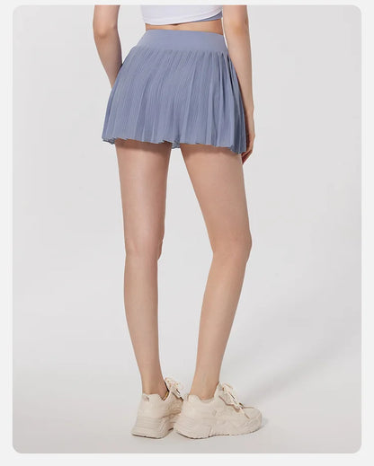 Skirts for women Naked Feel Anti-Bacterial Yoga Skirt Running Tennis Golf Workout Skirt with Built-in Shorts & Ruffle Hem