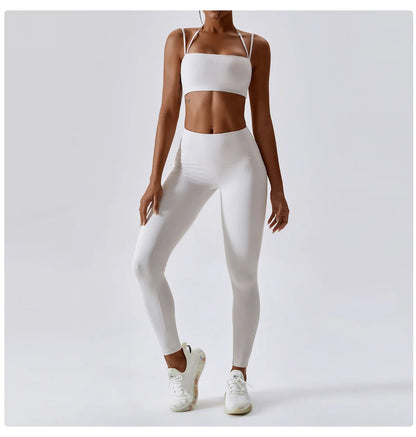 Women's Yoga Pants Nude Feeling Running Speed Dry Buttock Lifting Fitness Pants High Waist Tight Gym Push-Up Sweat Pants