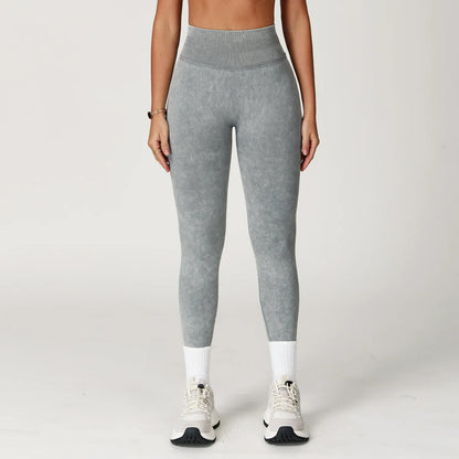 Yoga Pants Impact Leggings Women Seamless Sports Yoga Pant High Waist Ribbed Gym Clothes Fitness Workout Wear Scrunch Bum Tights
