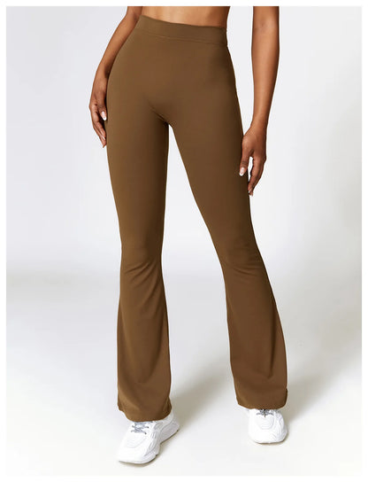Yoga Leggings Flared Pants Women High Waist Slim Female Workout Long pant Gym Push Up Fitness Running Quick Dry SportWear