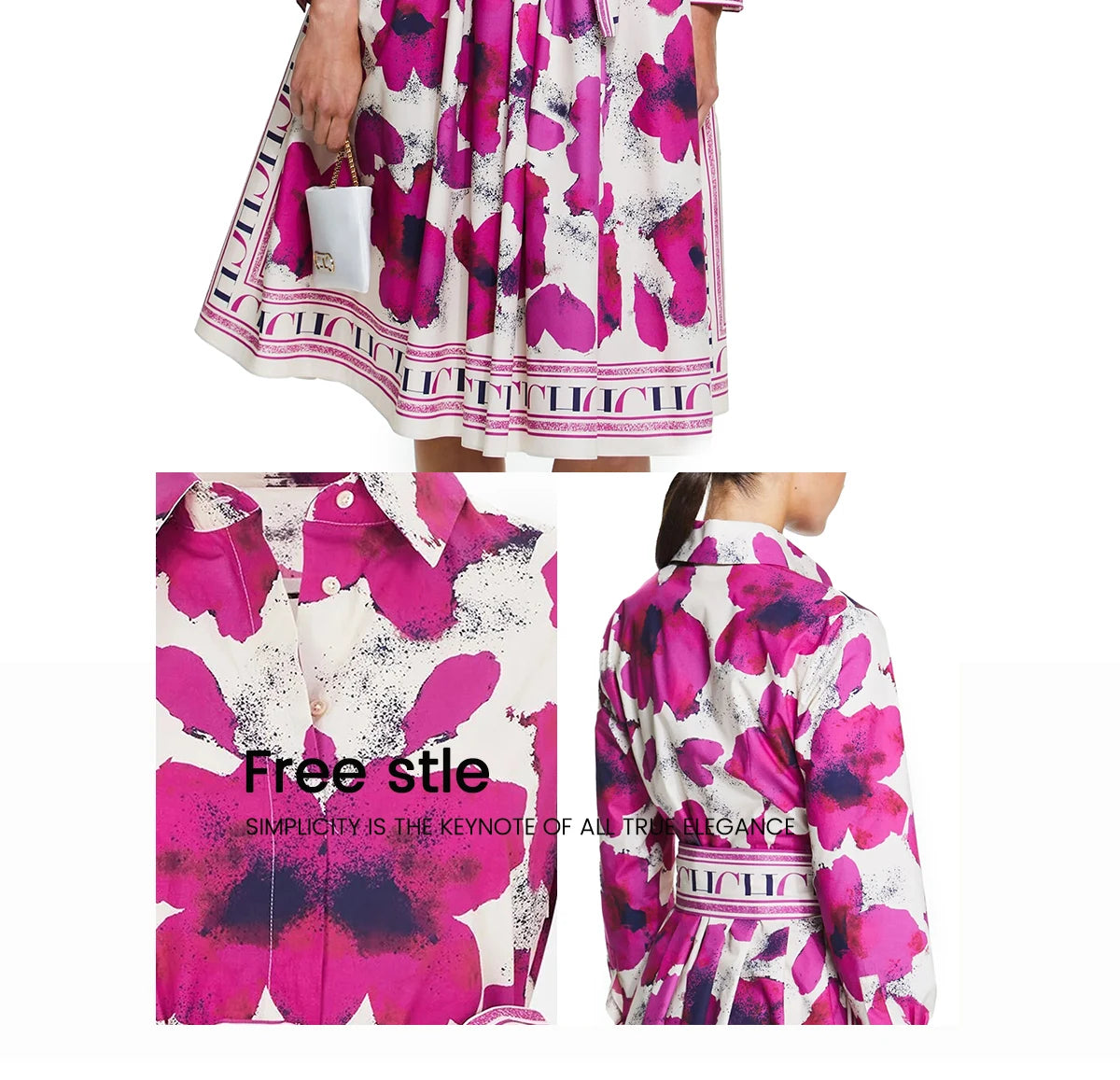 Women Dresses Party Dresses Retro Shirt Dress Long Sleeved Belt Single Row Buckle Layered Skirt Hem Design Casual Dresses