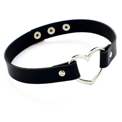 Round Layered Necklace Black Chain Necklaces for Women Men Pu Leather Gothic Punk Statement Choker Necklace Cosplay Jewelry