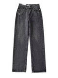 Blue Jeans Women High Waist 2025 Loose Casual Boyfriend Long Jeans For Work Ladies Simple Straight Leg Denim Pants For Women