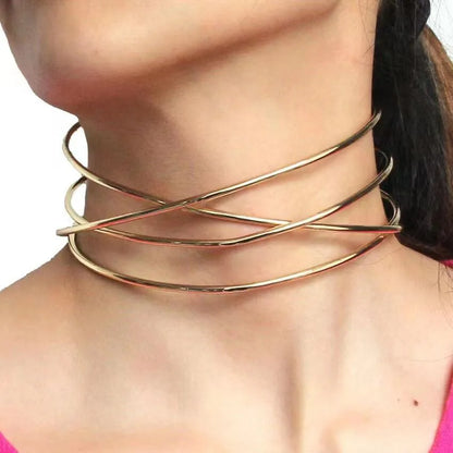 Women Fashion Collar simple design pendant hip hop trend Necklace ins jewelry Party Beach Birthday Accessories