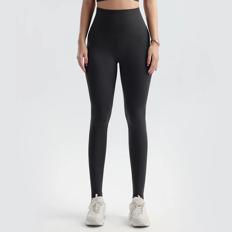 Solid Color Yoga Pants Pants Women's Gym Pants Quick Dry Breathable Leggings Outdoor Cycling Pants