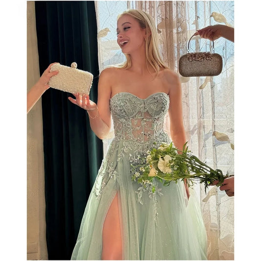 Wedding Dress for Women Luxurious Evening Dresses 2025 Woman Robe Soiree Elegant Women's Dresses for Party Prom Gown Customized