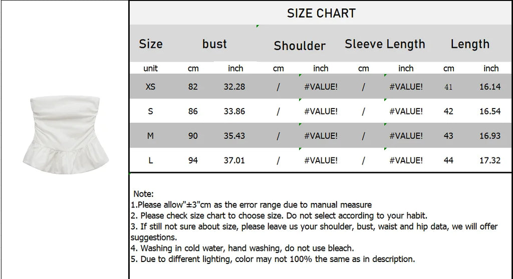 European and American 2025 new women's clothing European and American style fashionable sexy tube top