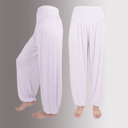 2024 Women Yoga Pants Women Elastic Loose Soft Yoga Sports Pants Casual Pants for Women Middle Waisted Cotton Blend Trousers