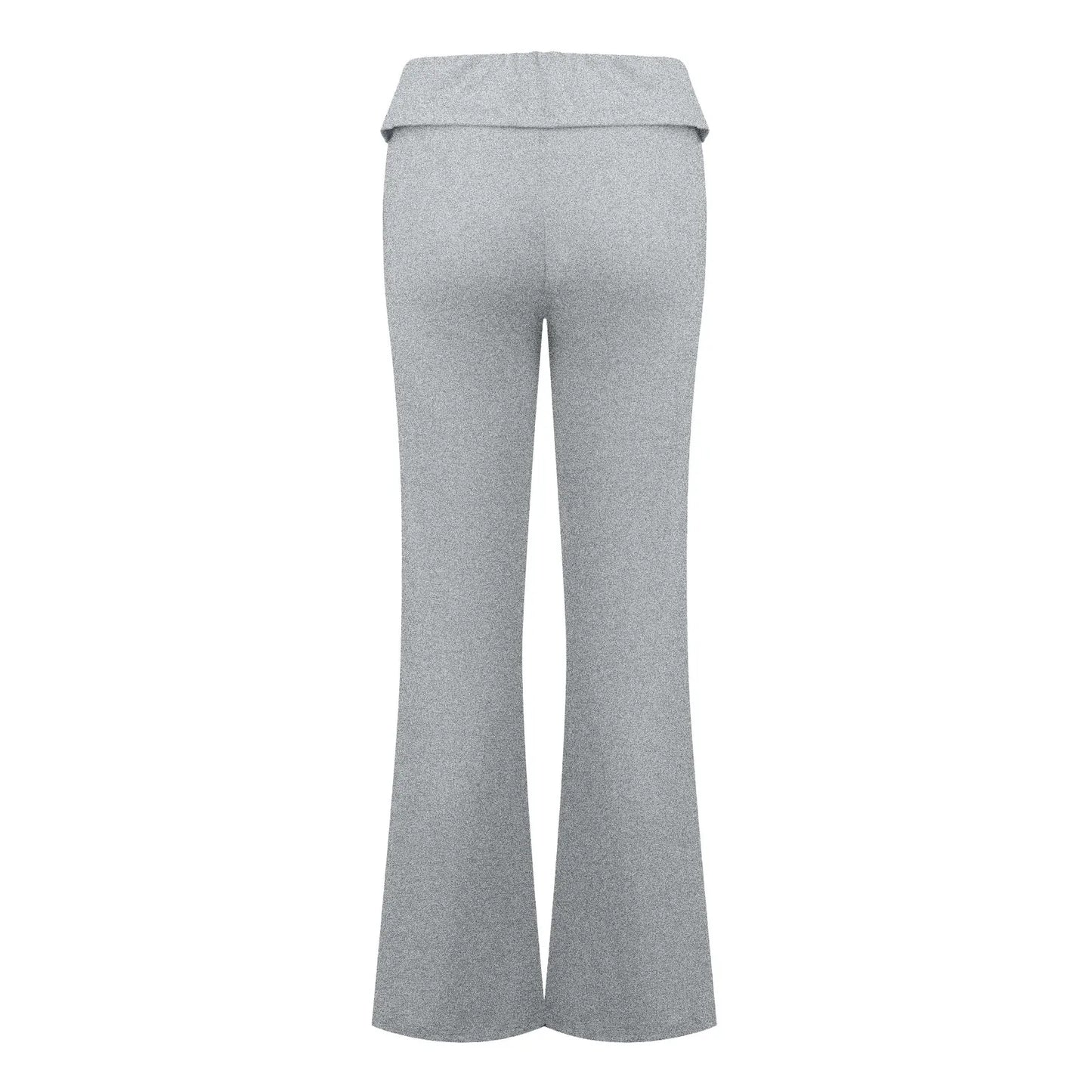 Long Pants Women Fashion Trousers Solid Elastic Leggings Flare Bottoms High Waist Wide Leg Athletic Yoga Bell Pants Summer