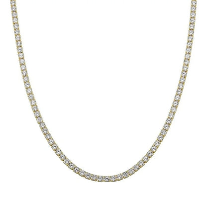 Tennis Necklace for Women,Gold/Silver Plated 3A Cubic Zirconia Diamond Choker Necklace,Dainty Neck Chain Necklace Trendy Jewelry