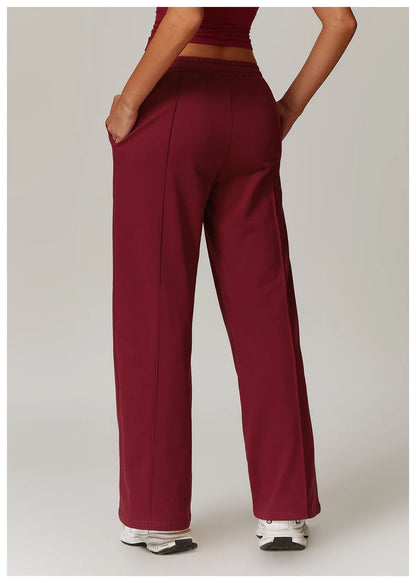 Women's High Waisted Straight pants Sweatpants Casual Yoga Jogger Pants elegant pants Women Pants Yoga With Pockets pantalones