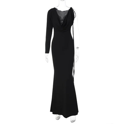 Maternity Dresses Fashionable and Sexy Pure Color One Shoulder Body con Maternity Dress for Photography and Parties