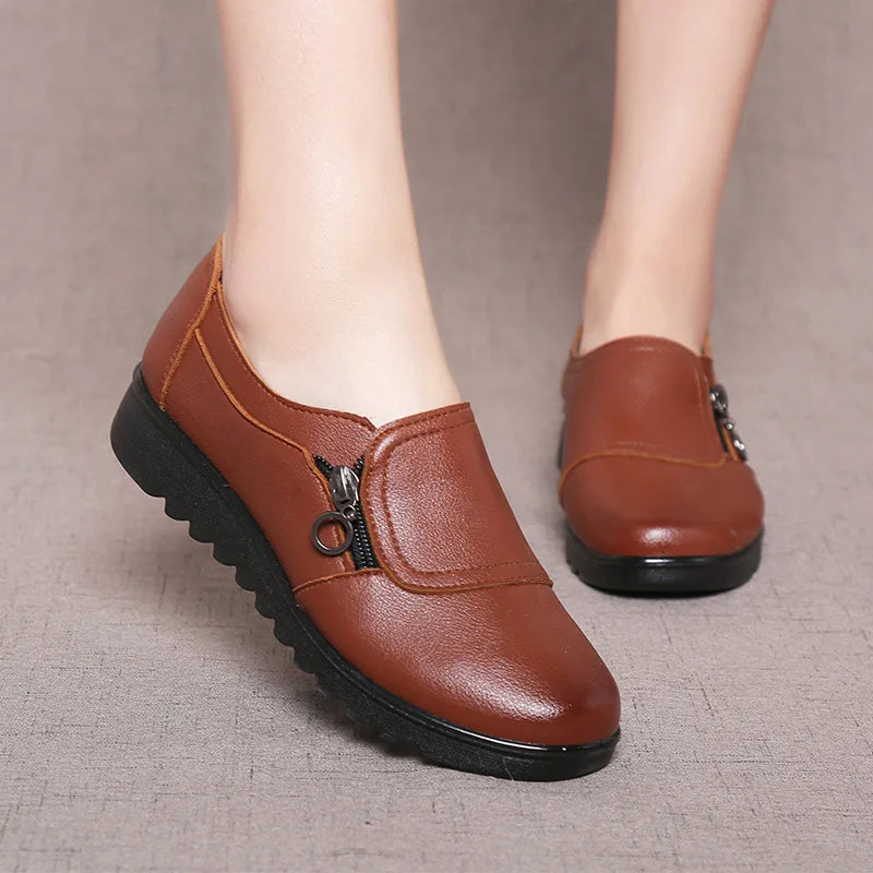 Shoes for Women 2024 Spring Autumn Women Flats Fashion Non-slip Casual Comfortable Ladies Shoes Plus Size 35-41 Loafers Women