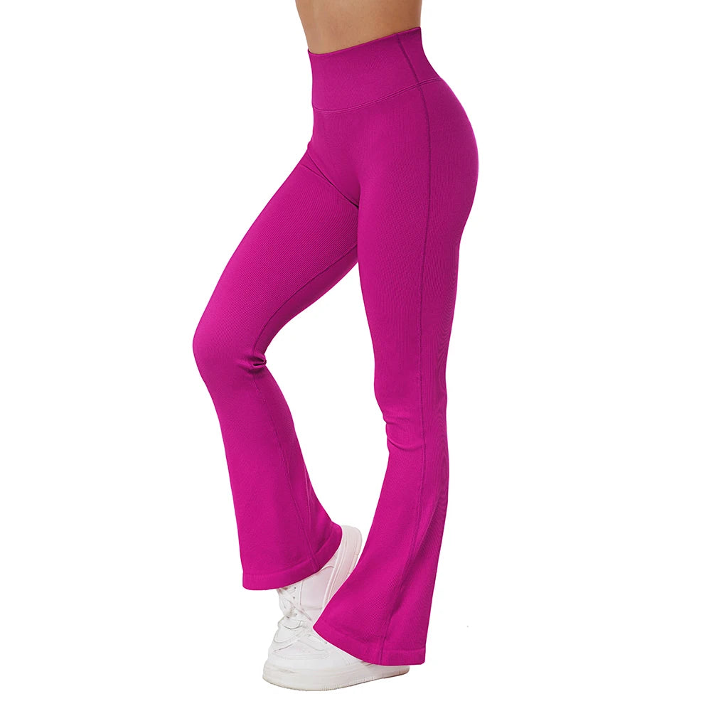 Yoga Leggings for Fitness  Women Casual Flare Pants High Waist Sports Workout Yoga Pants Gym Tights Flare Leggings Female