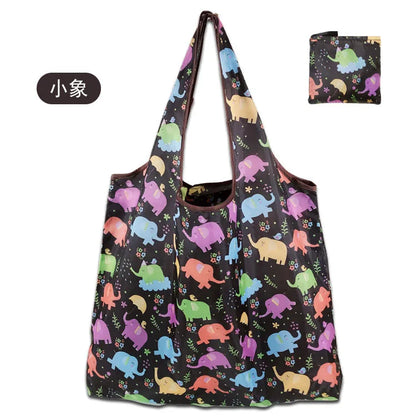 Reusable Shopping Bags Foldable Large Size Women Shopping Bags Totes Heavy Duty Washable Cloth Grocery Bags Eco-Friendly Bags