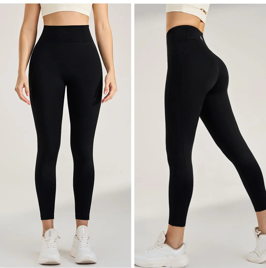 No Embarrassment Line Yoga Pants Women High Waisted Lift Hip Peach Butt Stretch Leggings Sweatpants Pants Long Pants