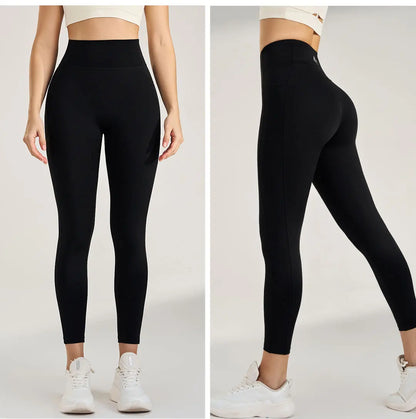 No Embarrassment Line Yoga Pants Women High Waisted Lift Hip Peach Butt Stretch Leggings Sweatpants Pants Long Pants