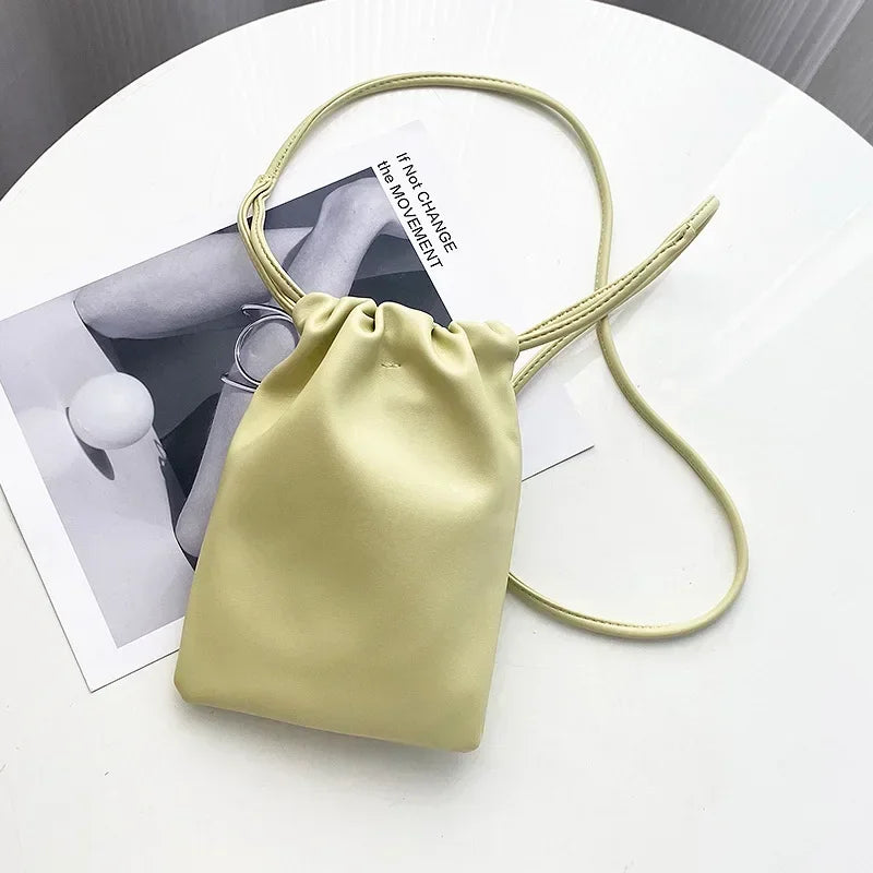 Women Handbags Female Pu Leather Shoulder Bags Large Capacity Crossbody Bags Solid Flap for Women Portable Phone Purse