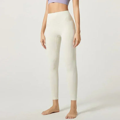 Yoga Pants No Embarrassment Line Sports Fitness Pants Tight Peach Lift Hip High Waist Nude Yoga Leggings