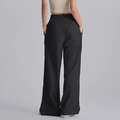 New Yoga Pants Women Loose Wide Leg High Waist Fitness Quick Dry Running Sweatpants