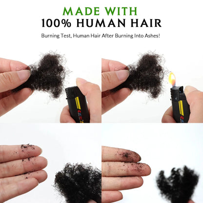 Human Hair No Weft 4C Afro Kinky Curly Virgin Brazilian Human Hair Extensions Weave Bundles Weaving for African Black Women 16"