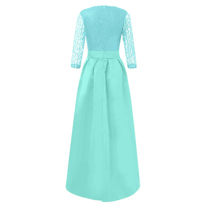 Women'S Elegant Evening Dresses Women'S Fashionable Long Dresses Trailing Evening Dresses Solid Color Floor-Length Dresses