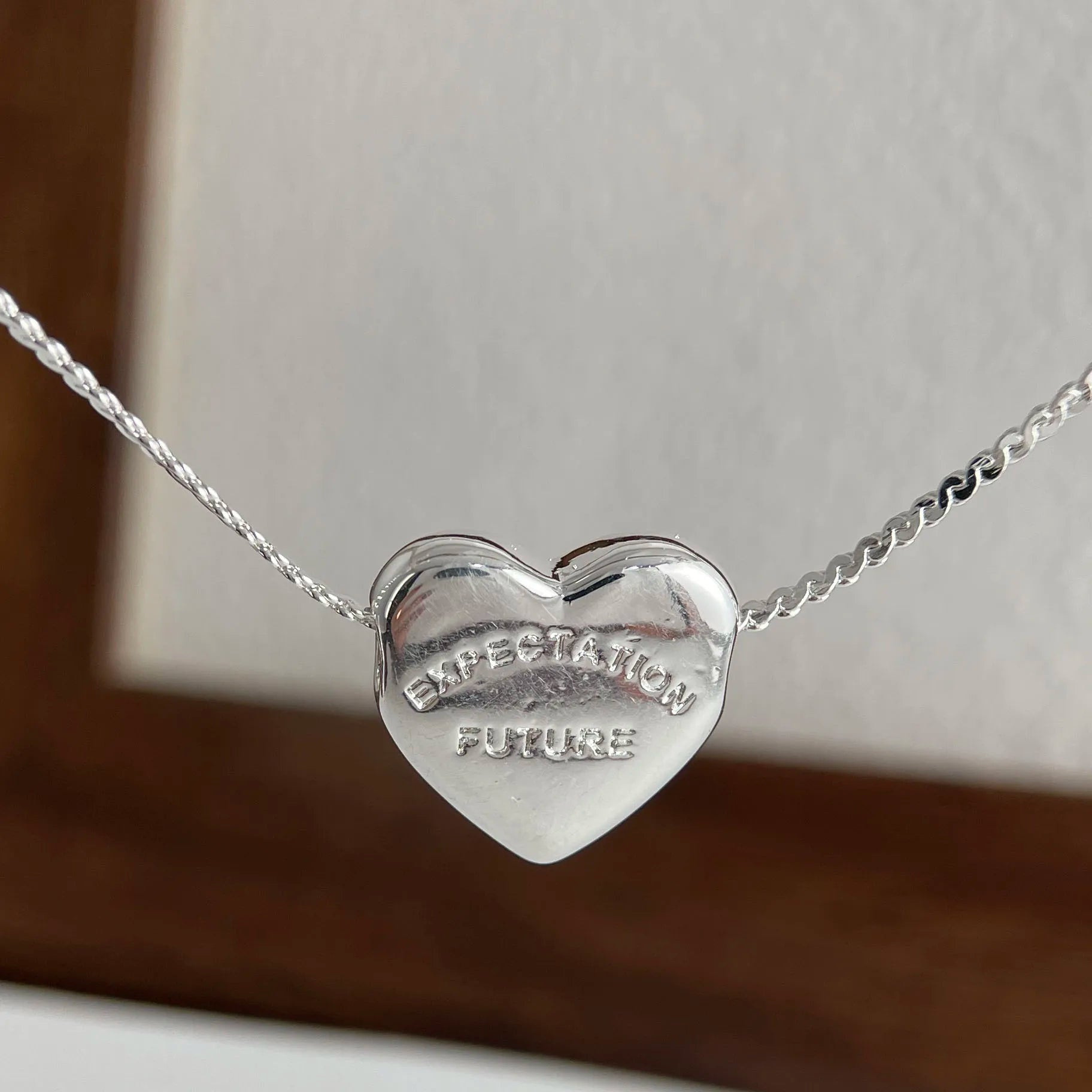 S925 Sterling Silver Necklaces For Women Simple Chain Fashion Minimalist Pendant Necklaces Long Adjustabl Necklace Birthday Gift