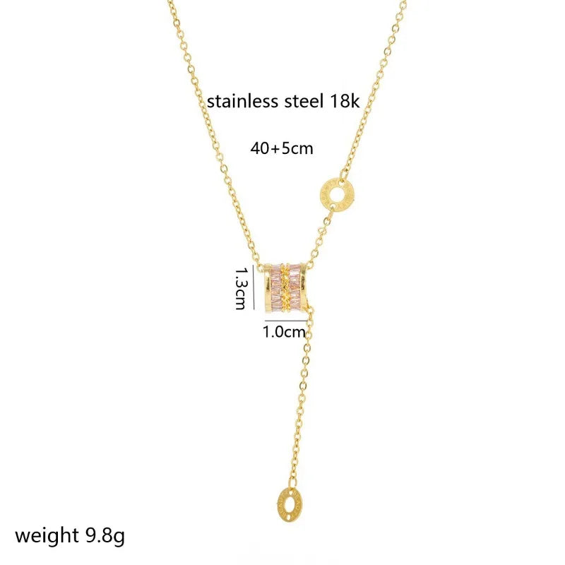 The new large-waist necklace is a high-end and versatile accessory for women with a light luxury and niche design