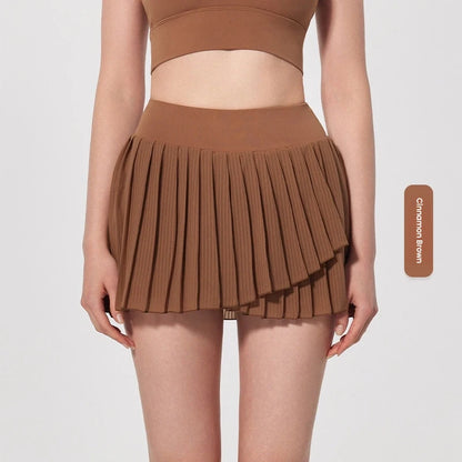 Skirts for women Naked Feel Anti-Bacterial Yoga Skirt Running Tennis Golf Workout Skirt with Built-in Shorts & Ruffle Hem