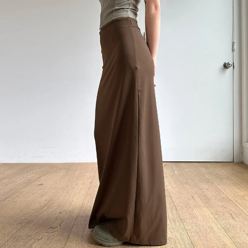 Skirts Women Long Skirt A Line Slim Bodycon Streetwear Club High Waist Sexy Elegant Splice Y2k Sheath Party Night Summer 2025