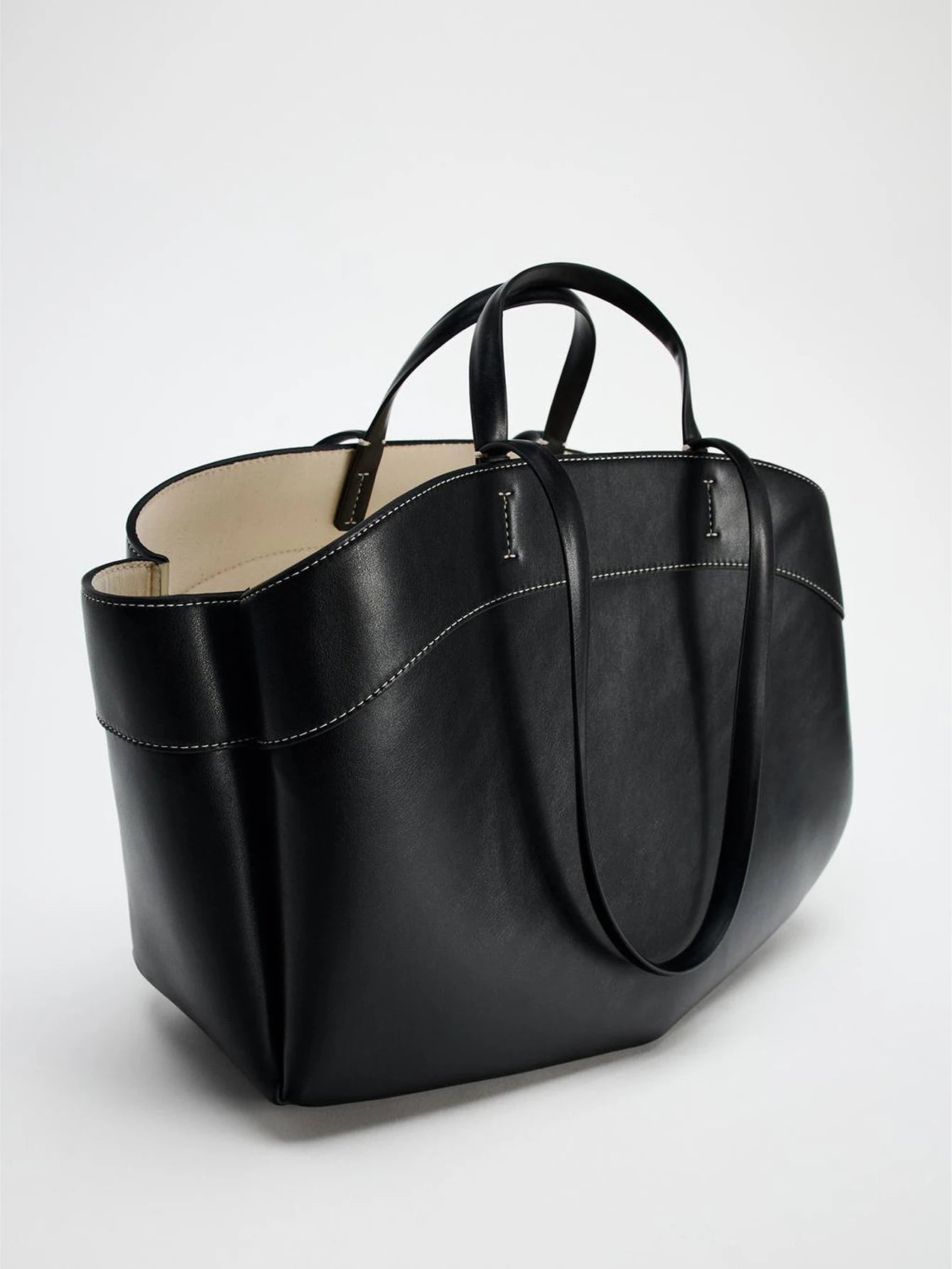 Women Tote Bag Underarm Pouch Large Capacity Pu Leather Shoulder Bag Retro Crossbody Bag Casual Portable Bucket Bags Handbag