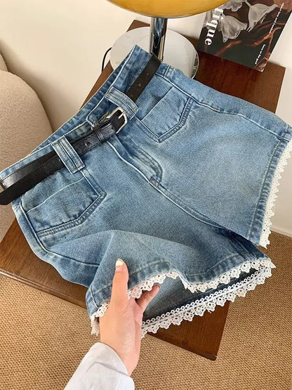 Women's Jeans for Woman Casual Retro American Style Hottie Summer Shorts Women's Denim Baggy Jeans Y2k Jorts Coquette Pants Jean