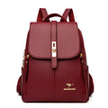 Women Large Capacity Backpack High Quality Leather Vintage Bags for Women School Bags Travel Rucksack Ladies Bookbag Knapsack