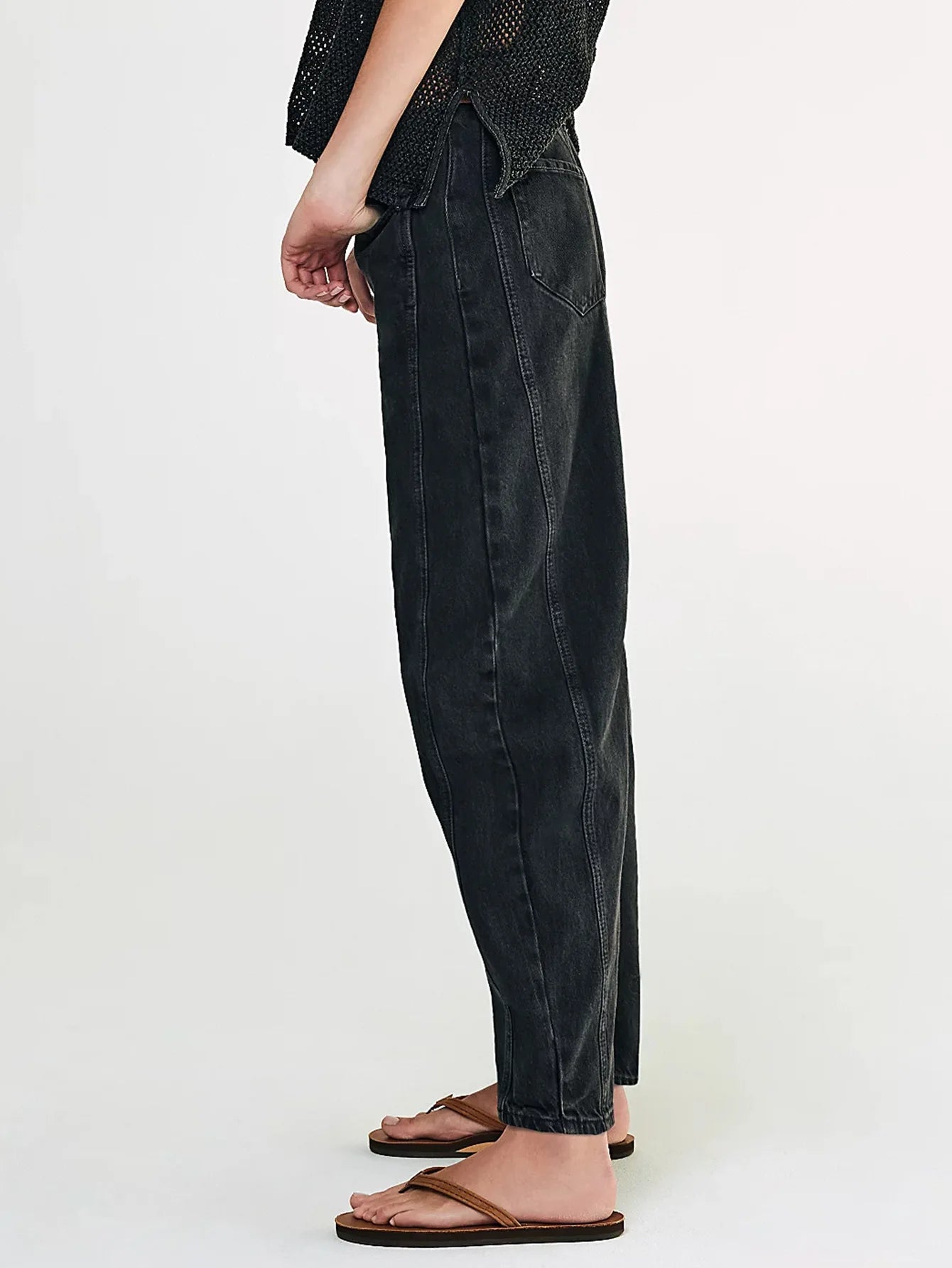 Women's Four Seasons New Fashion Low-rise Jeans Casual Loose Wash Wide-leg Pants Women's Simple Comfortable Straight Leg Jeans