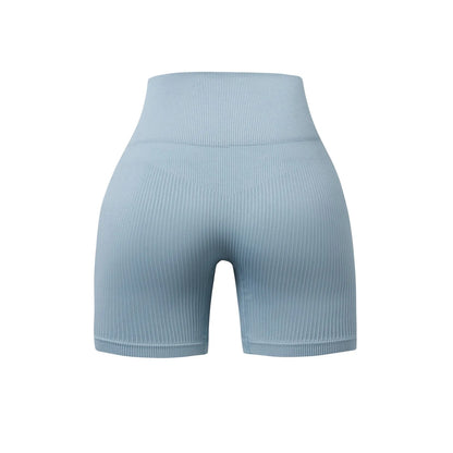 Women's Summer Loose Solid Color Yoga Pants Comfy Workout Pants Slim Female High Elastic Waist Skinny Yoga Running Sporty Shorts