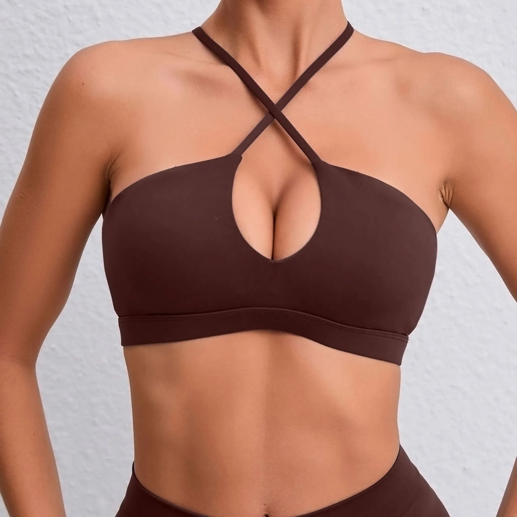 Sporty Woman Top Bras Fitness Clothing Push Up Yoga Bra Underwear Sport Tops For Women Breathable Running Vest Gym Crop Tops