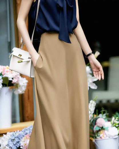 Skirts For Women Kawaii Woman Skirt With Pocket Long Cute Maxi Cheap Y2k Vintage V Luxury Elegant Offer Aesthetic Hot Premium On
