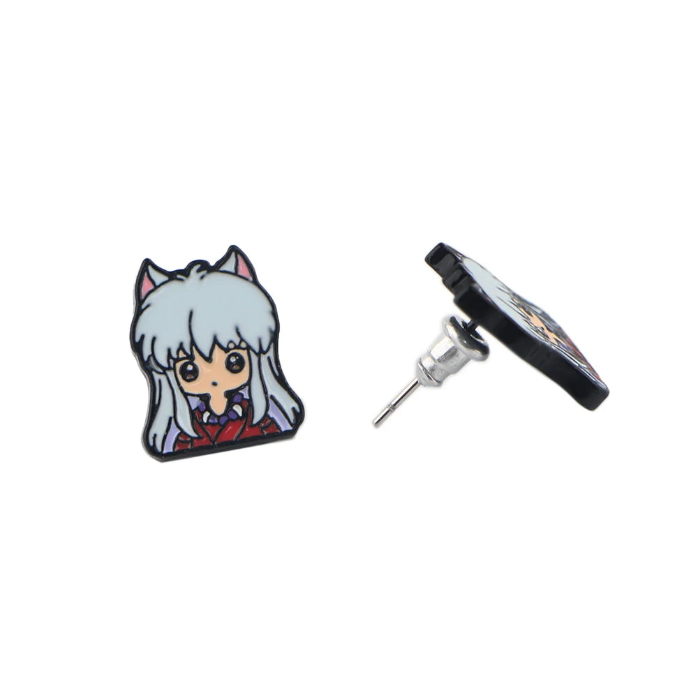 Anime Series Earrings for Women Girls Cartoon Studs Earrings Stainless Steel Ear Pierced Jewelry Accessories Party Gifts