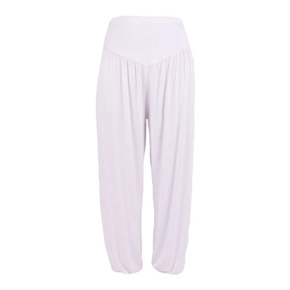 2024 Women Yoga Pants Women Elastic Loose Soft Yoga Sports Pants Casual Pants for Women Middle Waisted Cotton Blend Trousers