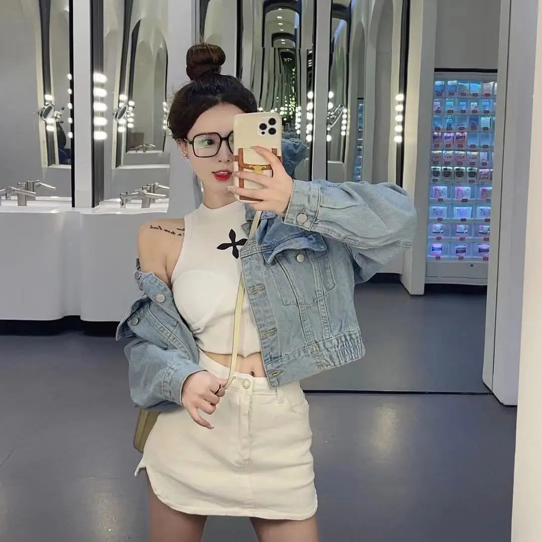 Summer Sexy Mini Demin Jeans Skirts Women 2024 Korean Fashion High Waist A Line Black Skirt Harajuku Slim Shorts Mujer Faldas