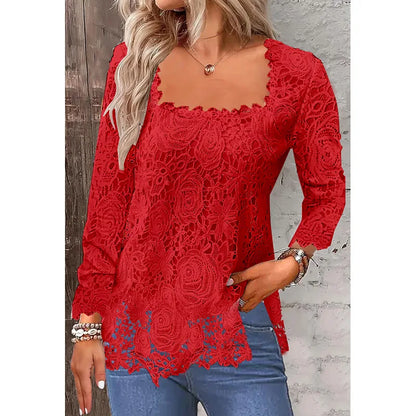Tops Tees T-Shirts Fashion Clothes Vintage Shirts for Women Clothing Streetwear Lace Harajuku Casual Elegant Summer Spring