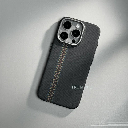 Carbon Fibre Magnetic Phone Case 16 Cover for iPhone 15 14 Pro Max Wireless Charging MagSafe Shell Alloy Camera Ring Armor Funda