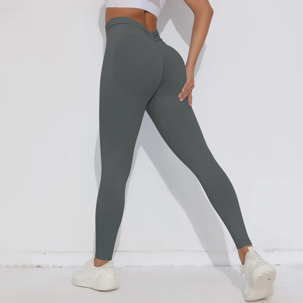 V Butt Yoga Pant Women Fitness Running Pants Tummy Control Slimming Booty Leggings Quick Drying Cycling Workout