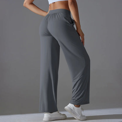 Sunscreen Yoga Pants For Women Straight UV Protection Leg Sweatpant Loose Tracksuit Wide Leg Outdoor Gym Runing Casual Clothes