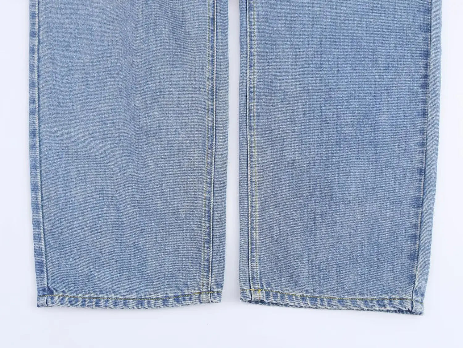 Women's new chic fashion With belt loose side pockets casual versatile jeans retro high waisted zipper women's denim pants