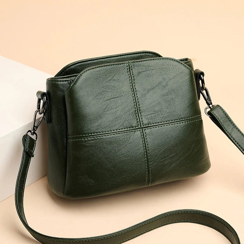 Women's Bags Retro Design Crossbody Bag Trend Quality PU Leather Bucket Shoulder Bags Small Handbags for Women